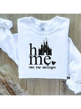 Disney Home For the Holidays Castle Sweatshirt Sweater